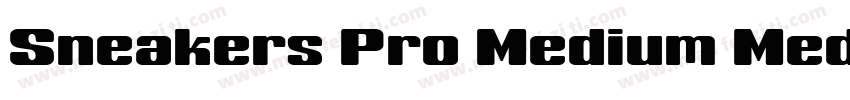 Sneakers Pro Medium Medium字体转换